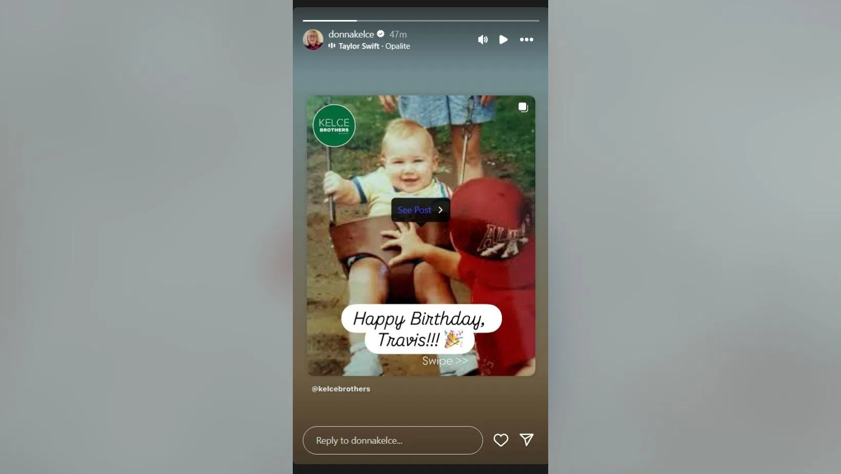 Donna Kelce wishes Travis Kelce on 36th birthday (Image Credit: Donna/IG)