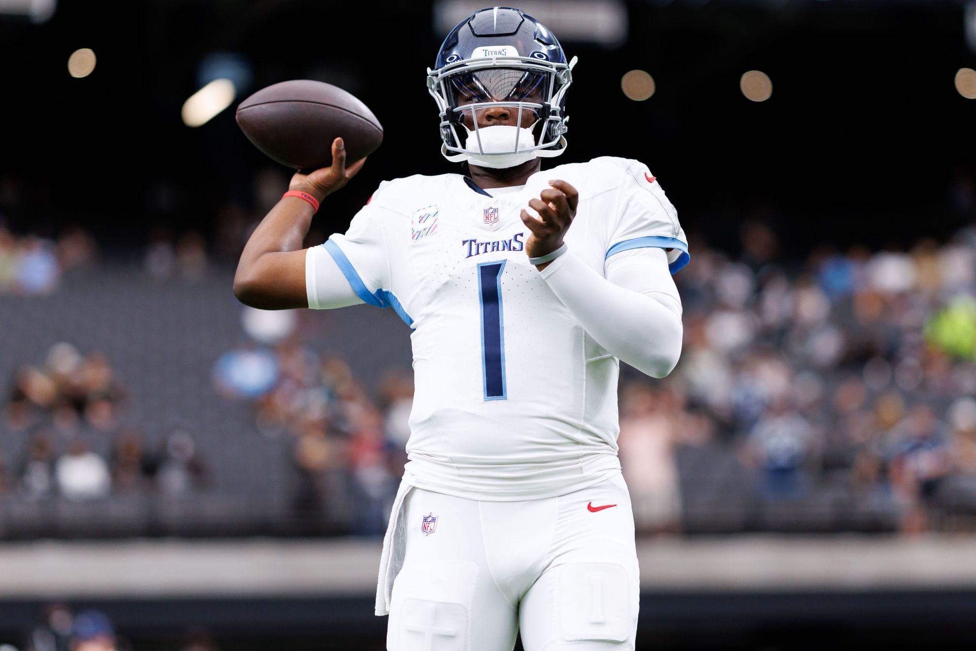 Cam Ward at Tennessee Titans v Las Vegas Raiders - Source: Getty