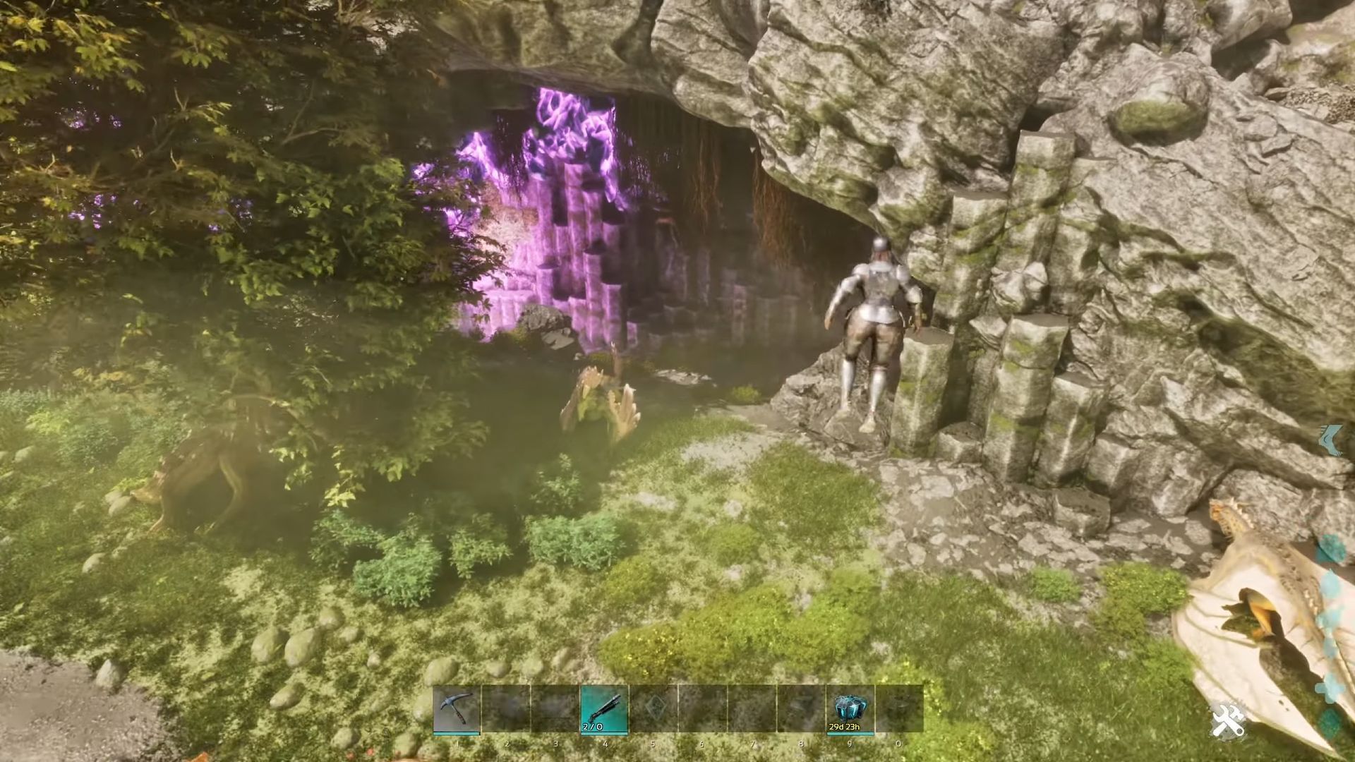 Cave entrance (Image via Studio Wildcard | YouTube/Jonna-X)