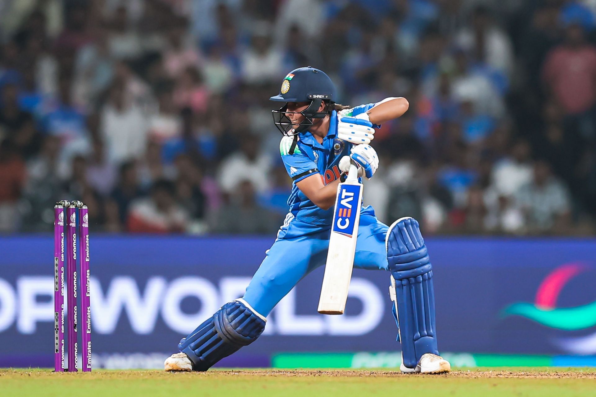 Harmanpreet Kaur played a captain&#039;s knock. (Credits: Getty)