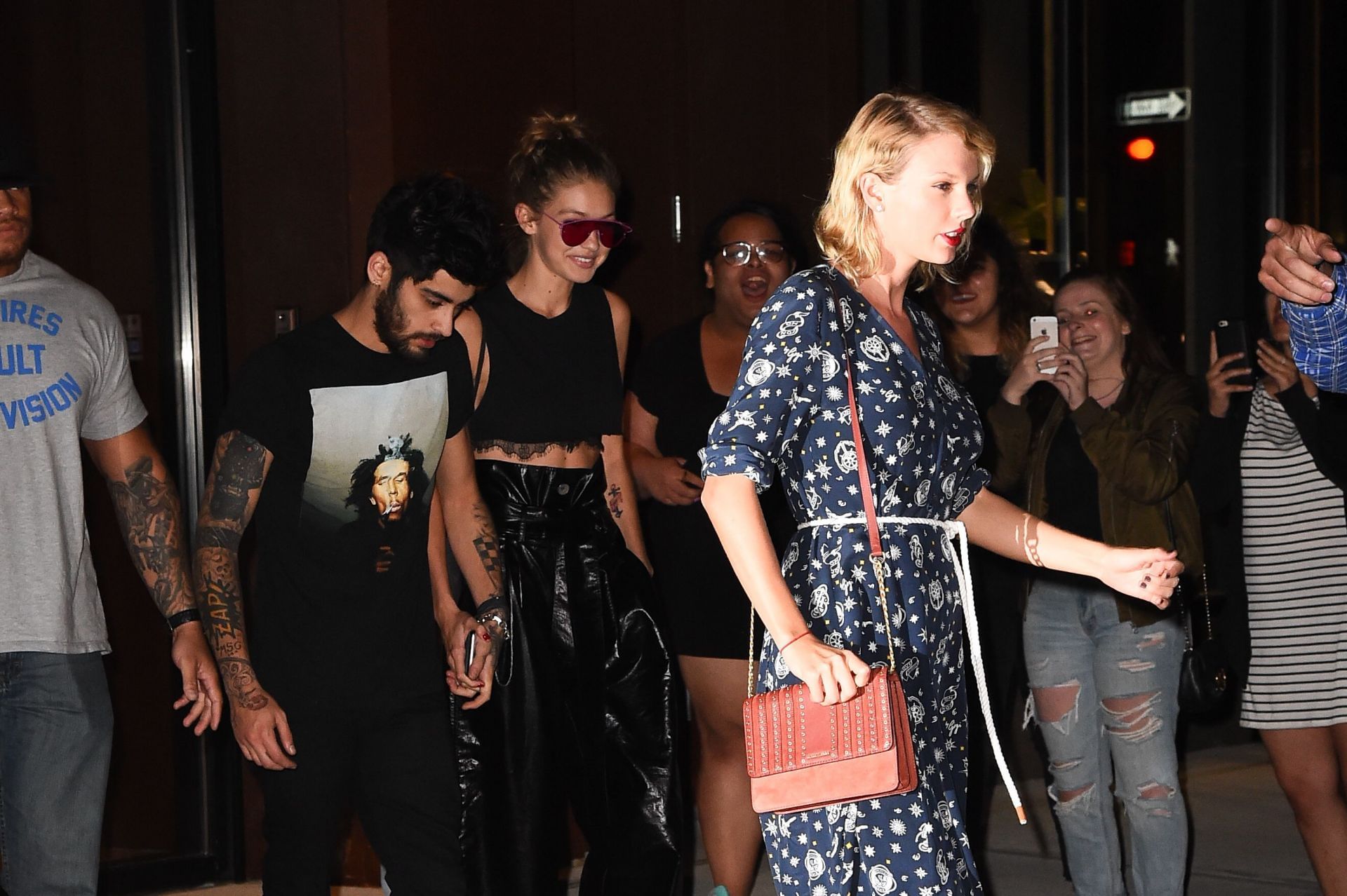 Taylor Swift,Gigi Hadid and Zayn Malik in New York City (Image via Getty)