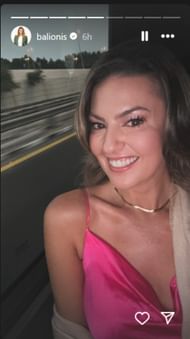 Screenshot of Amanda Balionis's Instagram story (via @balionis