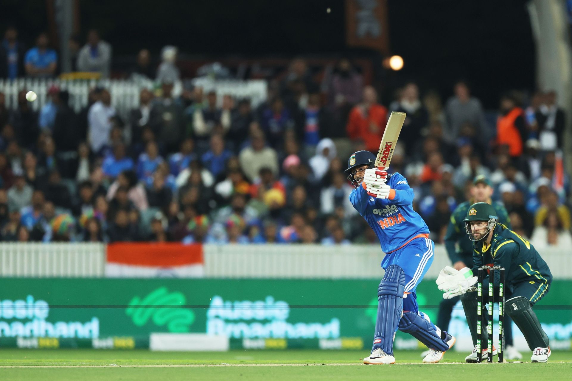 Shubman Gill struck four fours and a six during his unbeaten 37-run knock. [P/C: Getty]