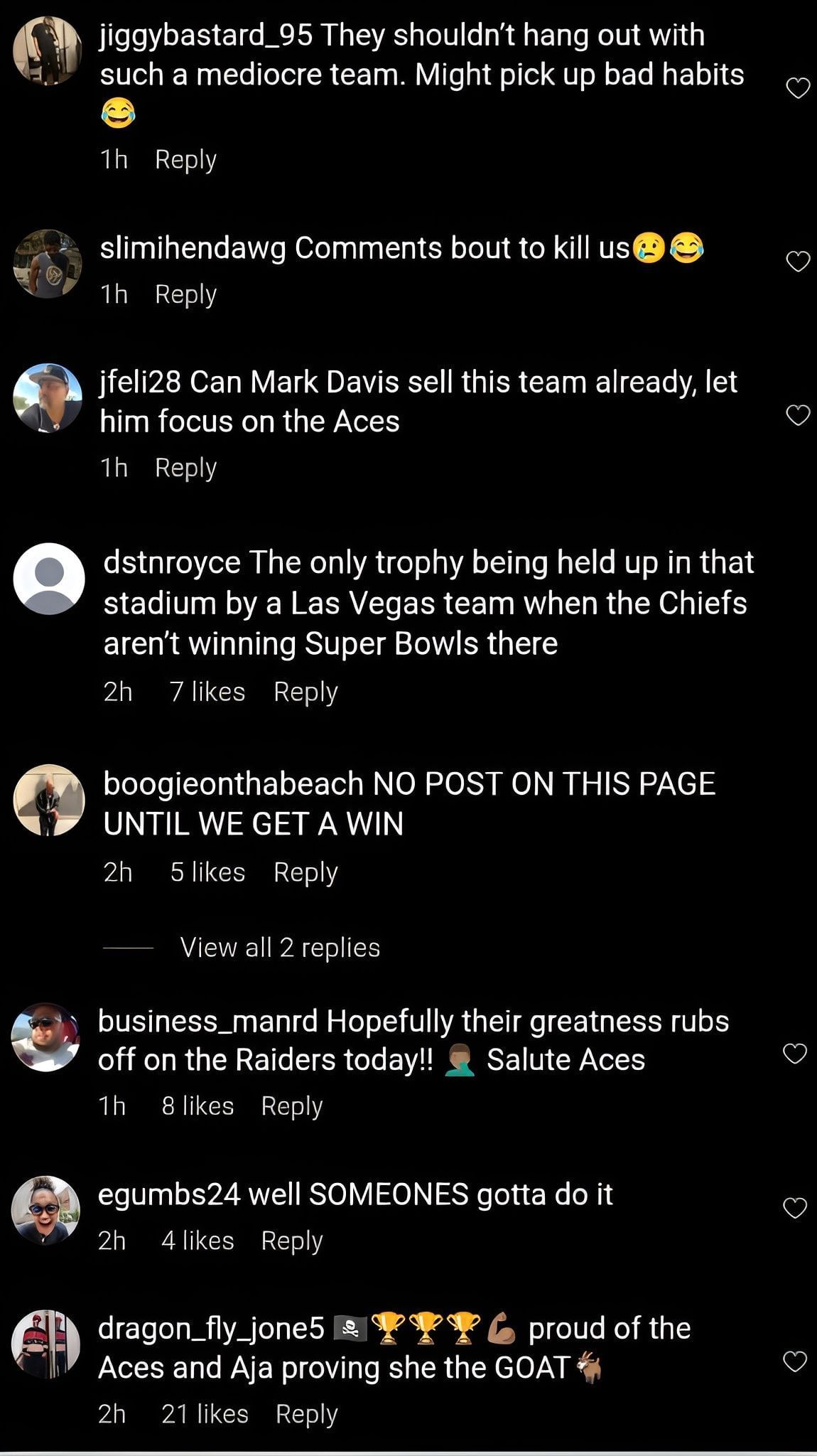 Comments on the post