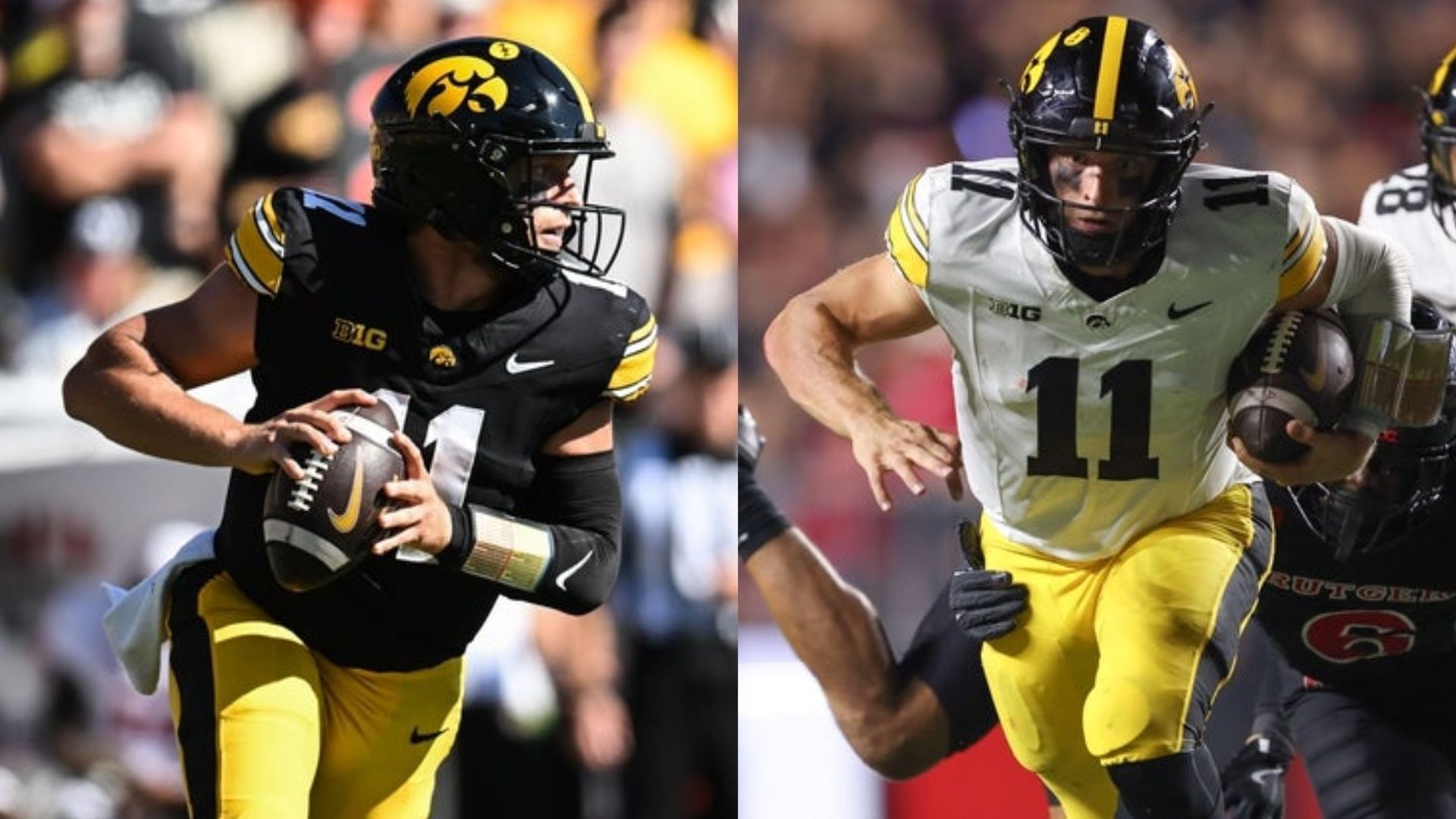 Iowa quarterback Mark Gronowski