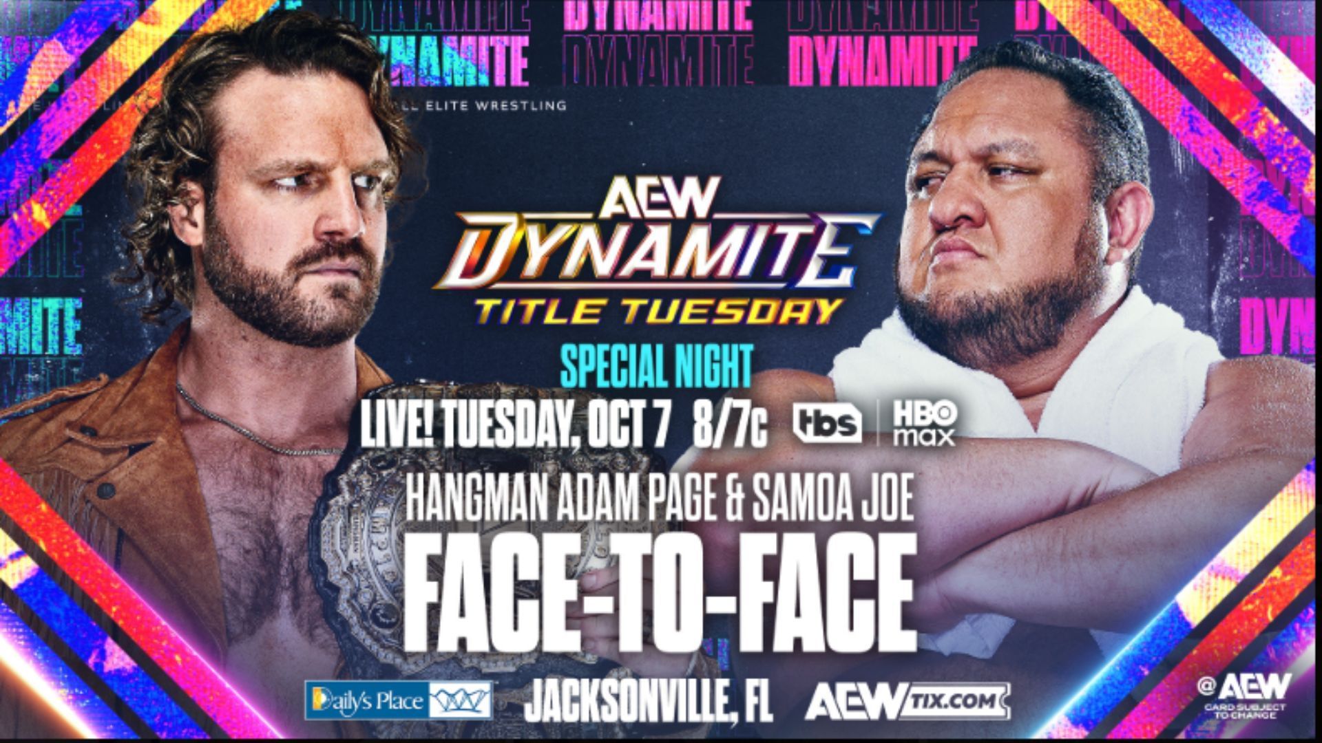 Hangman Page and Samoa Joe will meet face-to-face next week [Image Credits: AEW&#039;s X profile]