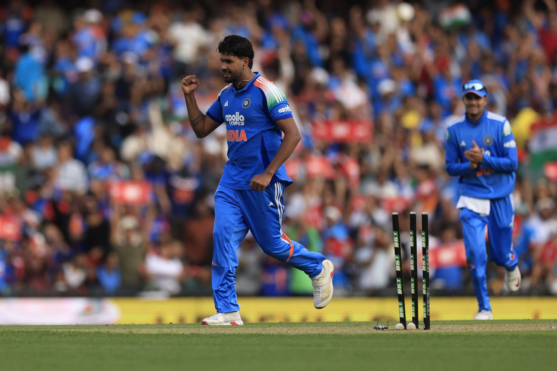 "The smile showed that many things had happened in the past" 2 Harshit Rana was given the new ball in the absence of Arshdeep Singh. (C/C: Getty)