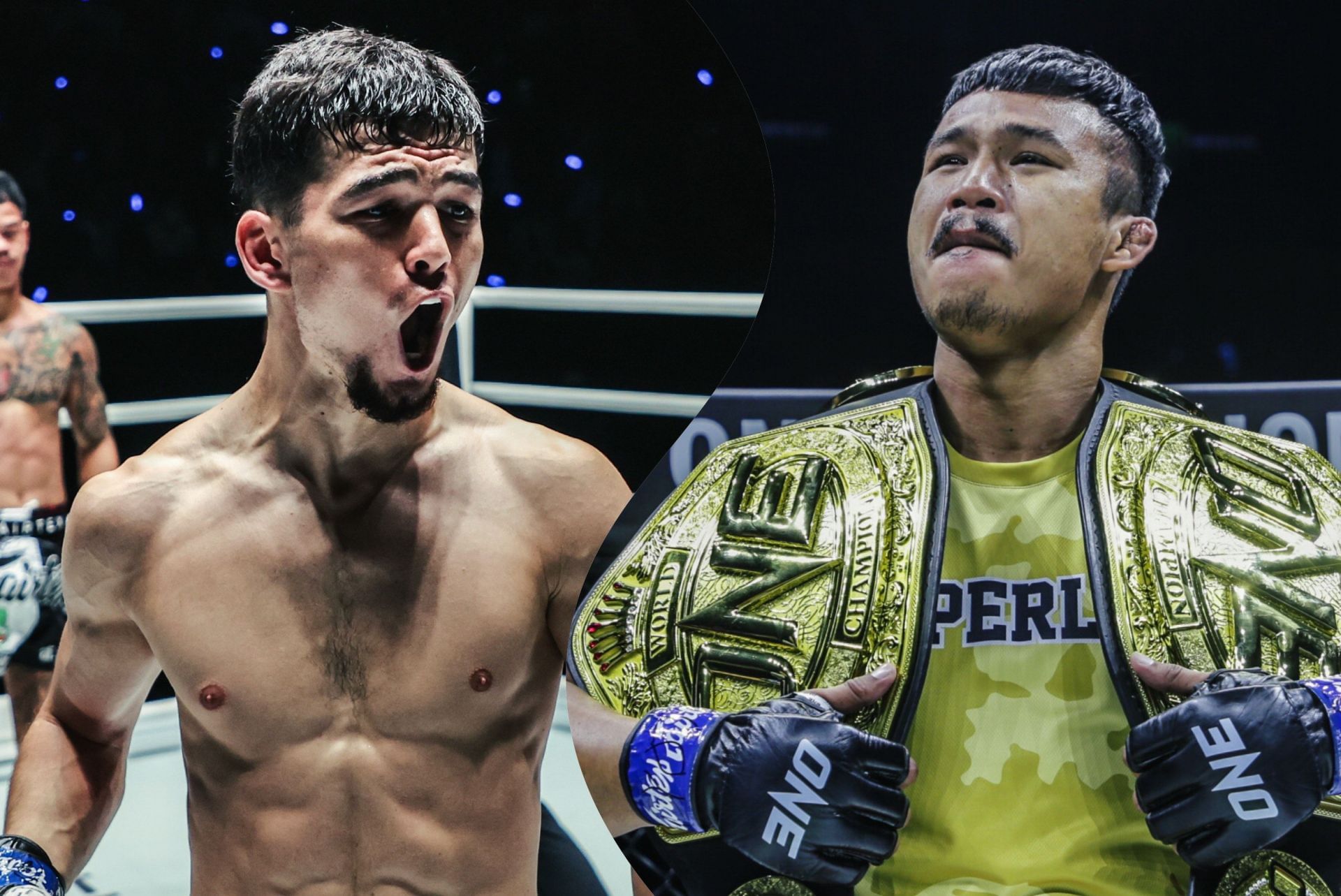 (From left) Aslamjon Ortikov and Superlek Kiatmoo9. [Images: ONE Championship]