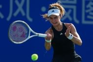 Jovic in action at the 2025 Wuhan Open - Day 2 - Source: Getty
