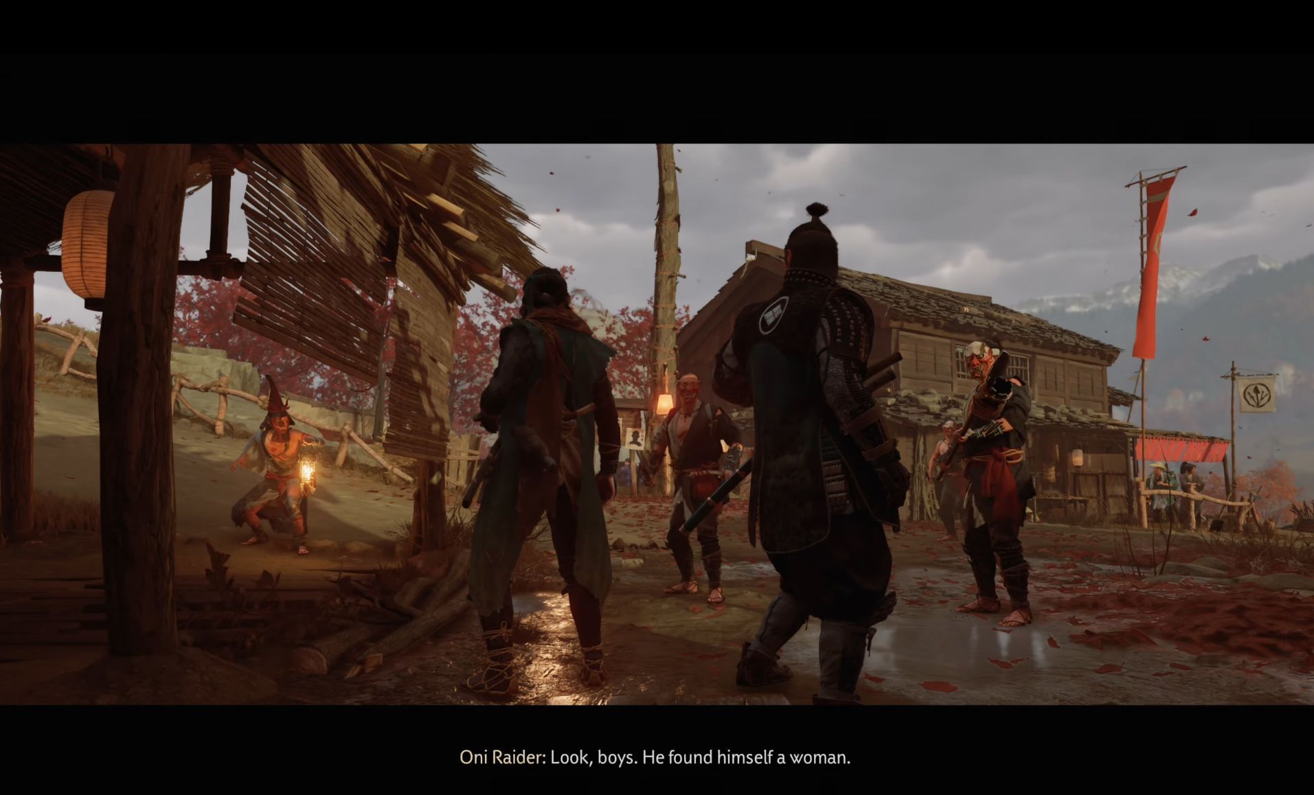 A Mad Pursuit quest walkthrough: Eliminate the group of raiders (Image via Sucker Punch || Gamerack on YouTube)