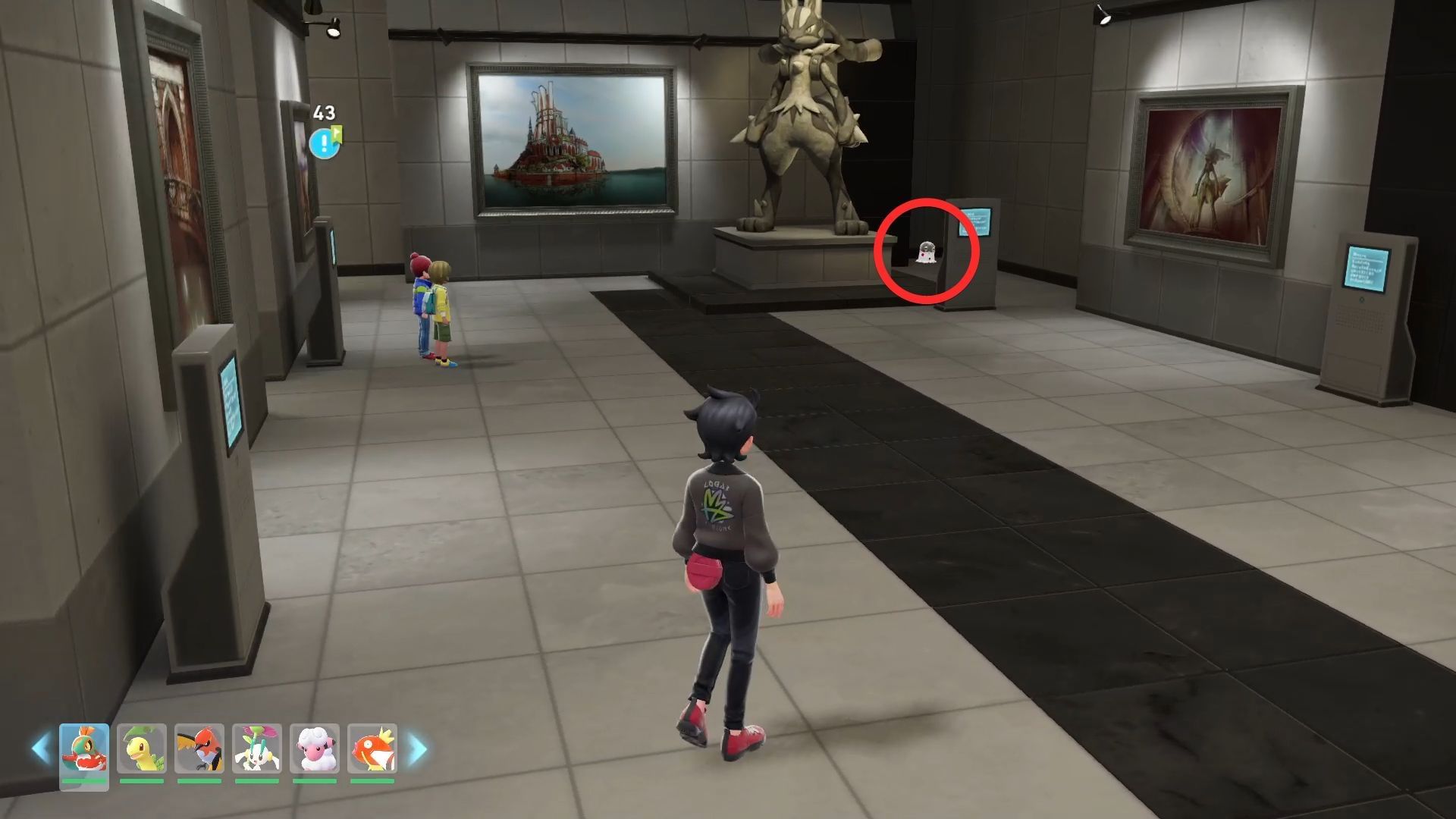 Twelveth Spewpa in the Museum (Image via The Pokemon Company)