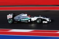 Michael Schumacher of Germany and Mercedes GP drives during qualifying for the United States Formula One Grand Prix at the Circuit of the Americas on November 17, 2012 in Austin, Texas - Source: Getty