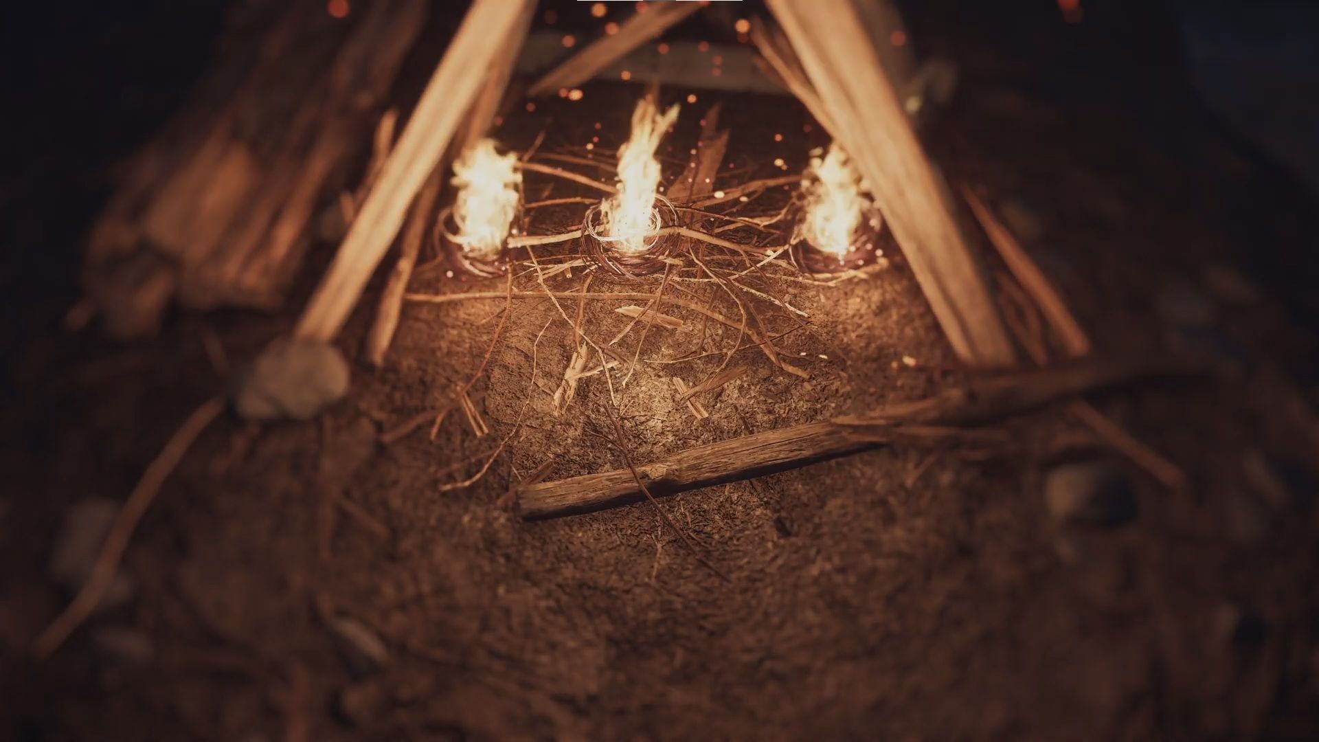 Light up the fire inside the cave (Image via Sportskeeda Gaming || Sucker Punch)