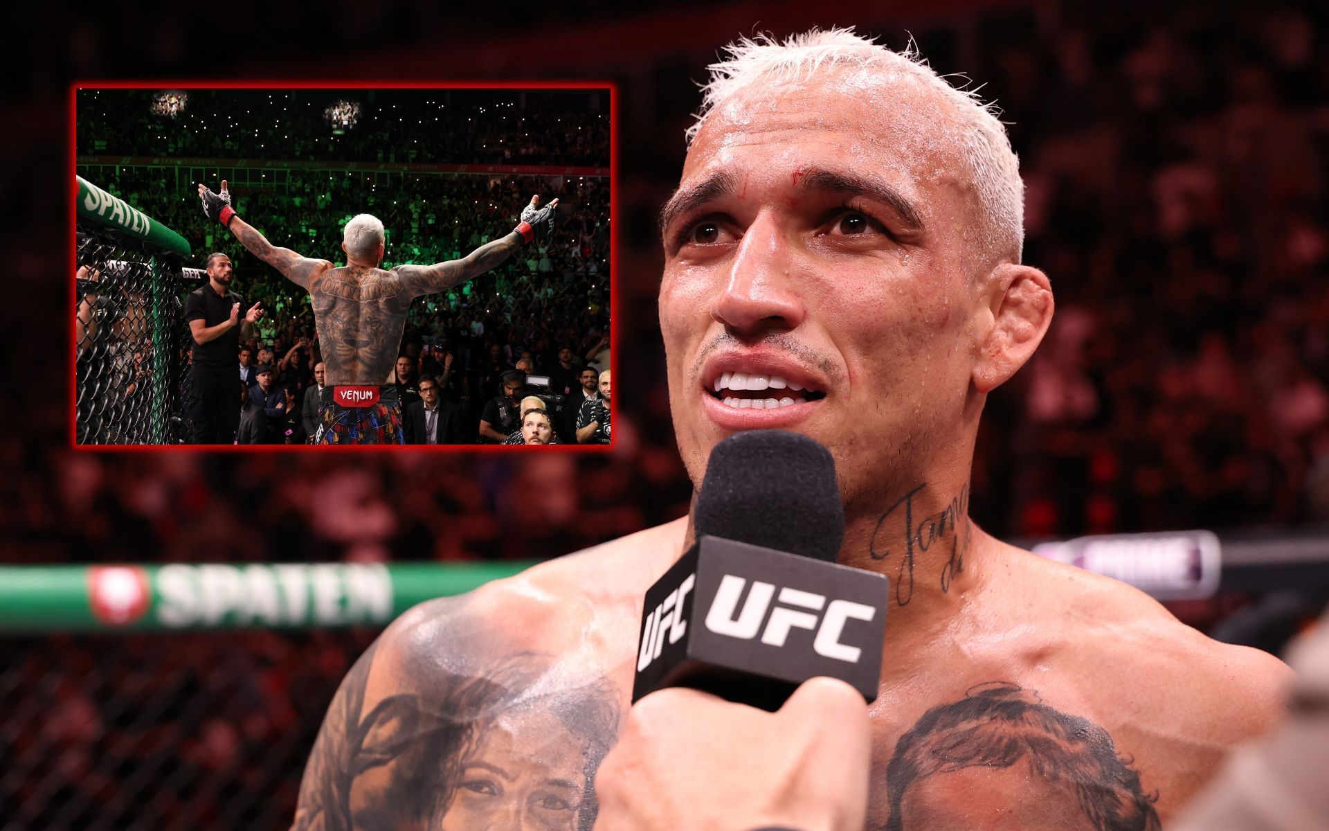 Charles Oliveira talks about his UFC Rio win. [Images courtesy: Getty]