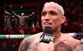 "This is a win for the Brazilian crowd" - Charles Oliveira delivers emotional message to fans after victory against Mateusz Gamrot at UFC Rio