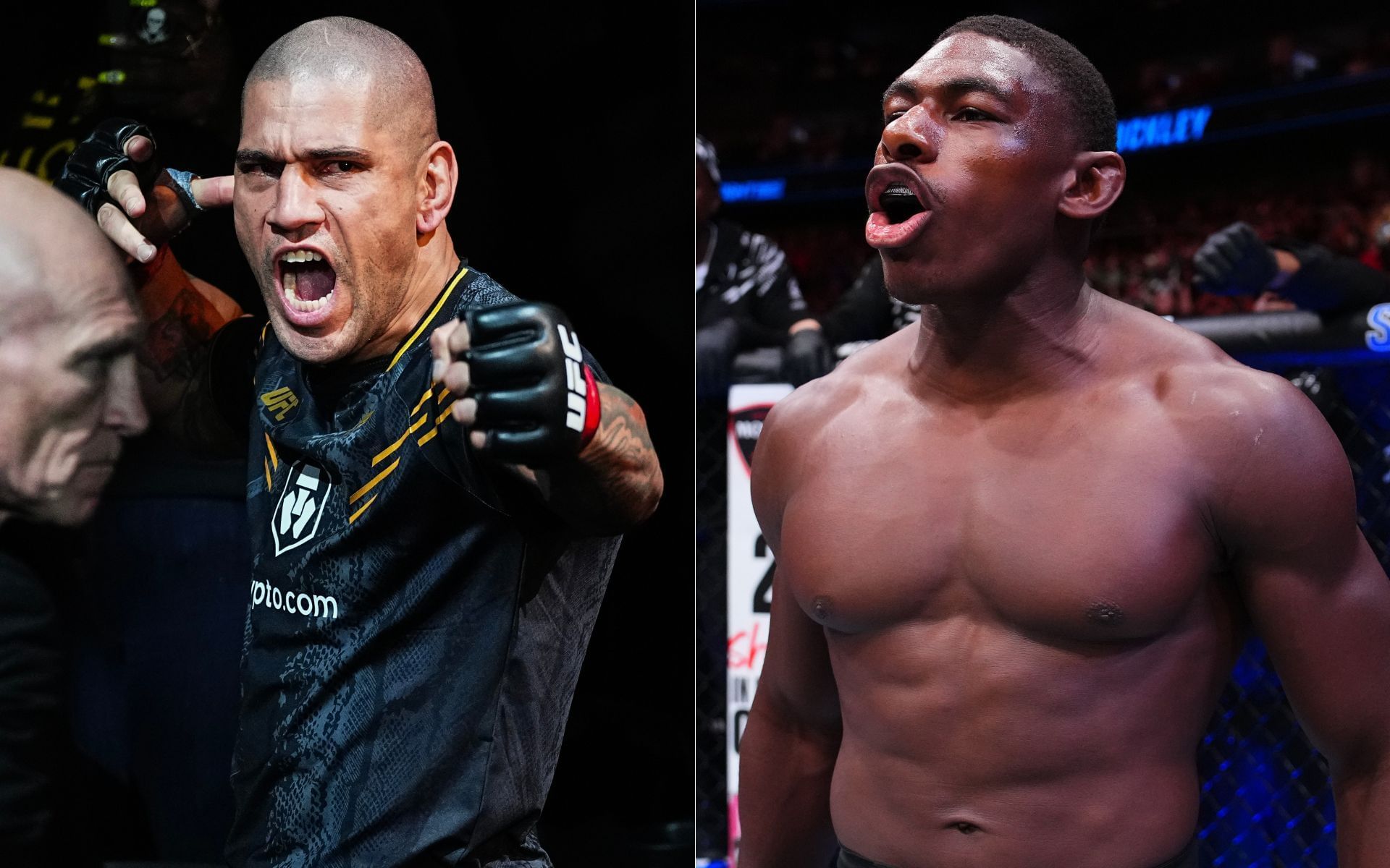 Alex Pereira (left) once reportedly turned down a bout against Joaquin Buckley (right). [Images courtesy: Getty Images]