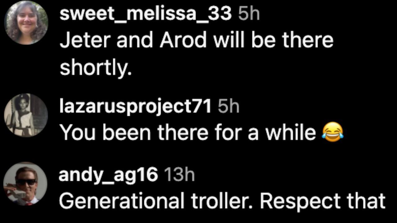 Screenshots of fans&#039; comments from David Ortiz&#039;s Instagram post (Images from - Instagram.com/@davidortiz)