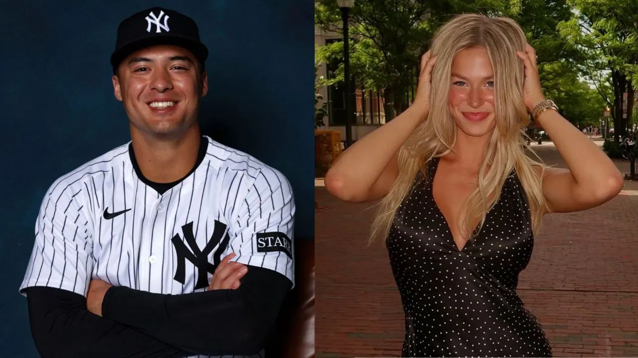 Anthony Volpe (L), Elle Jowett (R) (Images from - Getty, Instagram.com/@ellejowett)