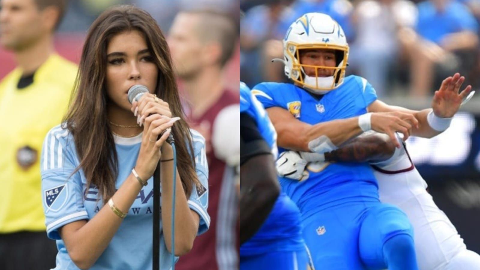 &ldquo;They doing the Taylor Swift method&rdquo;: NFL fans react as Justin Herbert and Madison Beer lock lips ahead of Chargers vs. Commanders Week 5 game