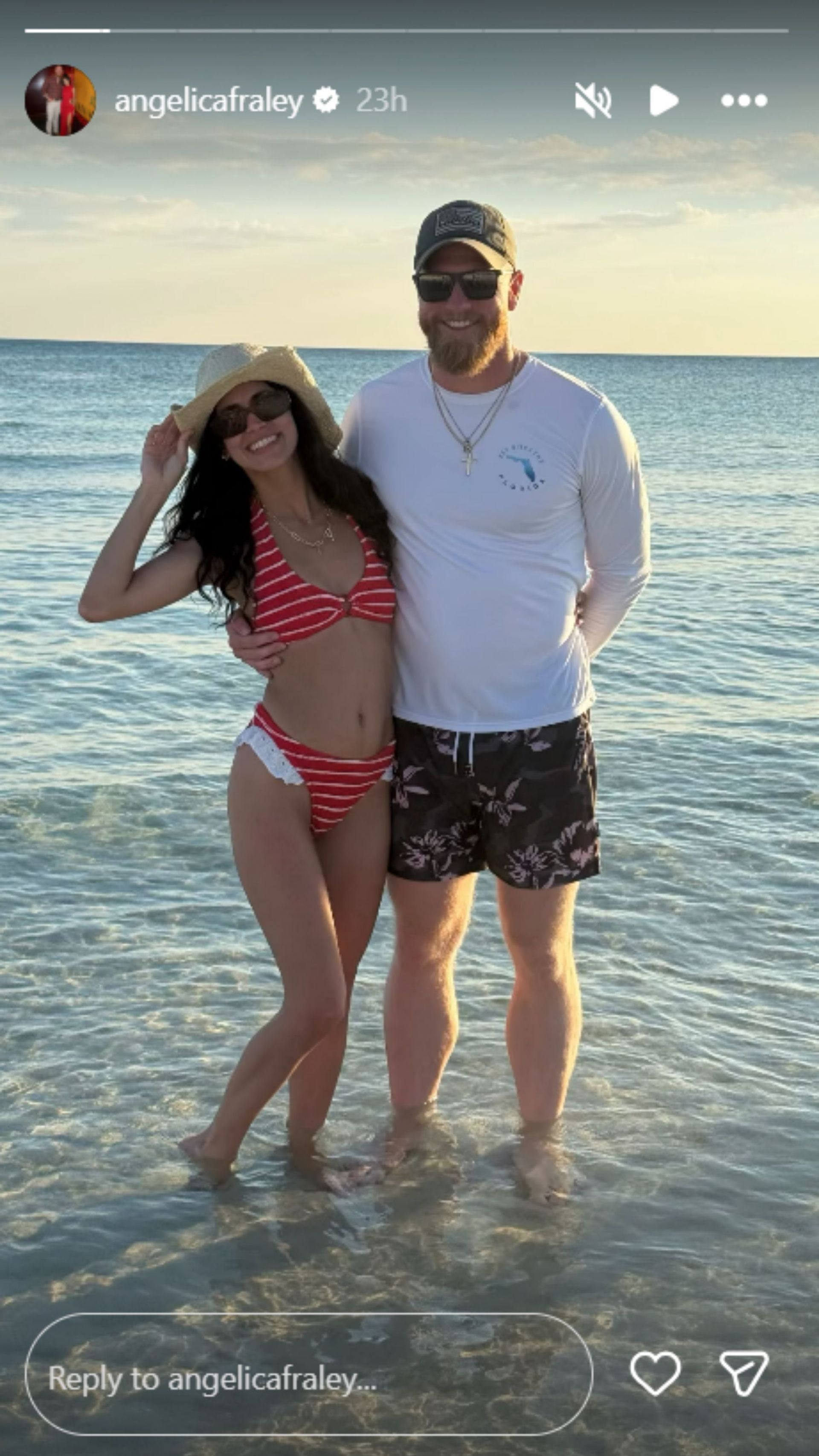 Jake Fraley&#039;s wife&#039;s Instagram story [Source: Instagram/angelicafraley]