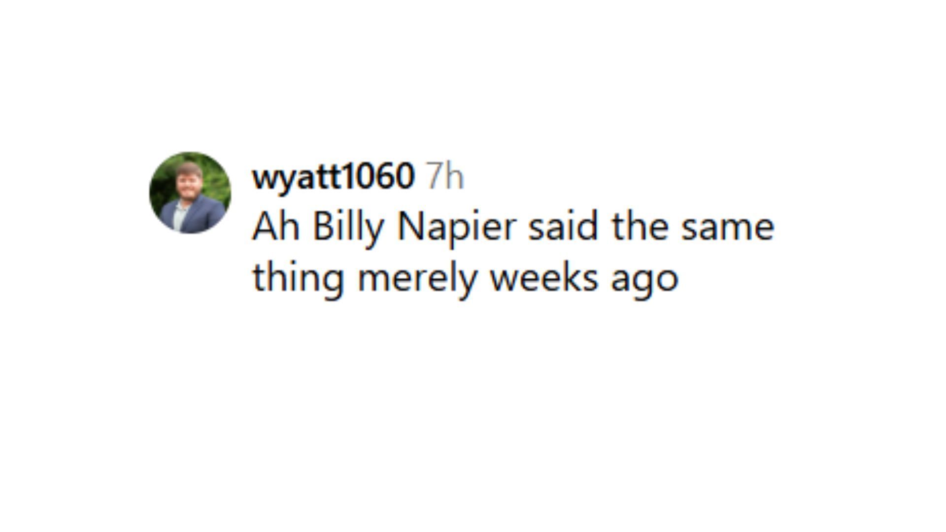 A fan reacts to Steve Sarkisian&#039;s comment about keeping his playcalling duties (Image Source: on3/Instagram)