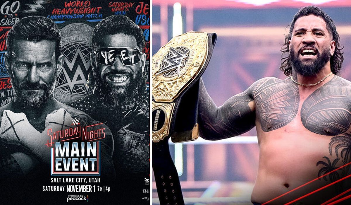 Jey Uso will compete CM Punk at SNME. [Image credits: WWE.com &amp; Triple H on X]