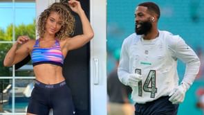 Odell Beckham Jr.'s baby's mother Lolo Wood poses in mustard yellow swimsuit while flaunting her midriff tattoo