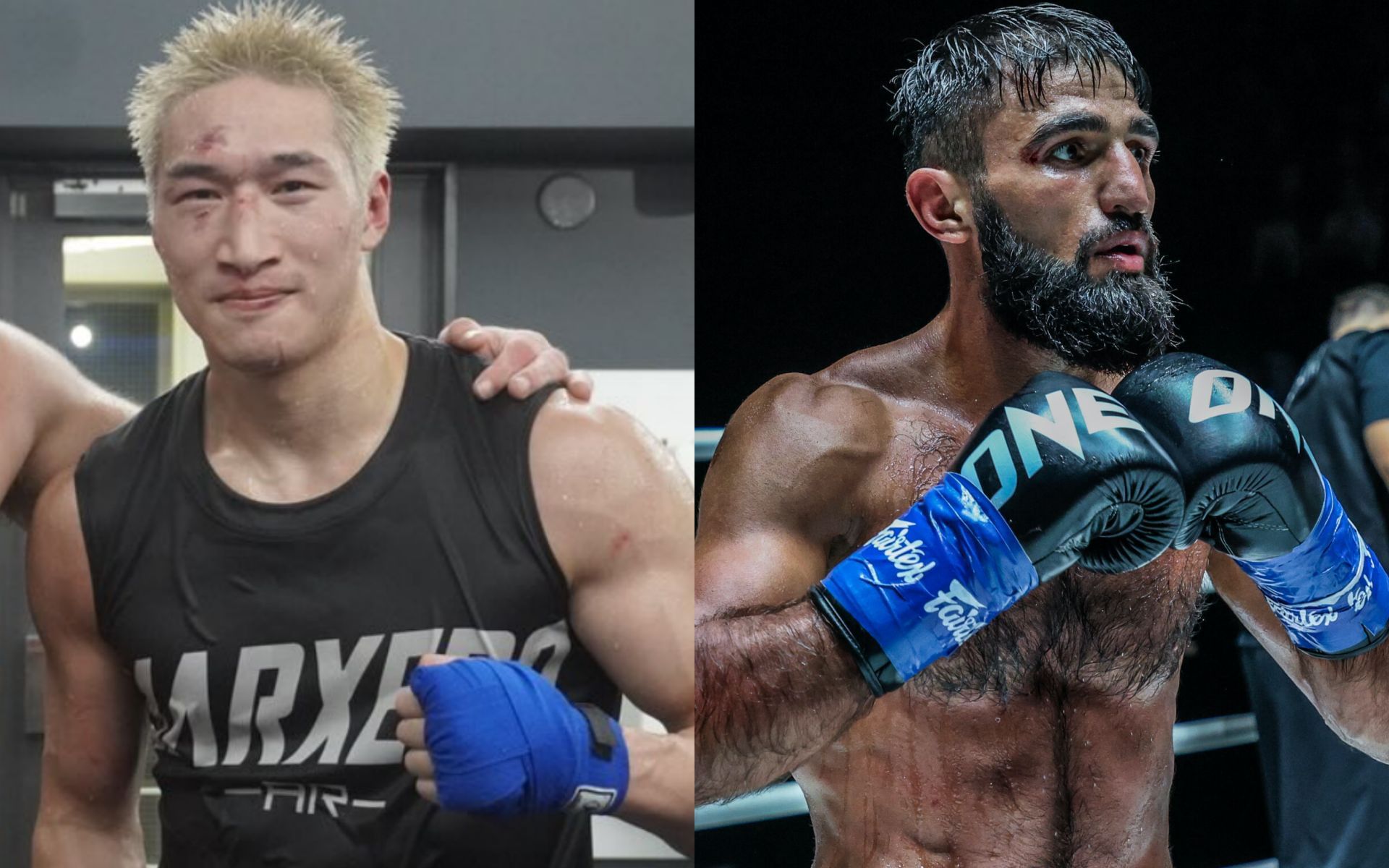 Rukiya Anpo (L) responds to Marat Grigorian (R) | Photo by ONE Championship