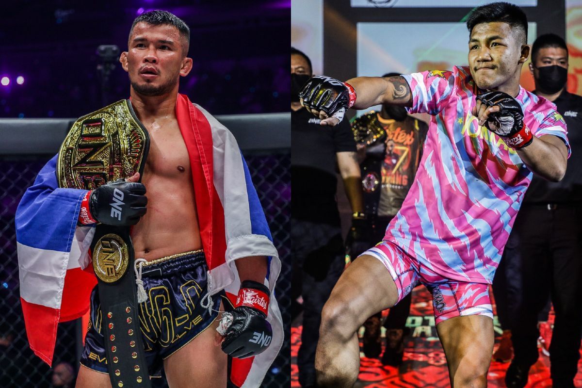 (From left) Nong-O Hama and Rodtang Jitmuangnon. [Images: ONE Championship]