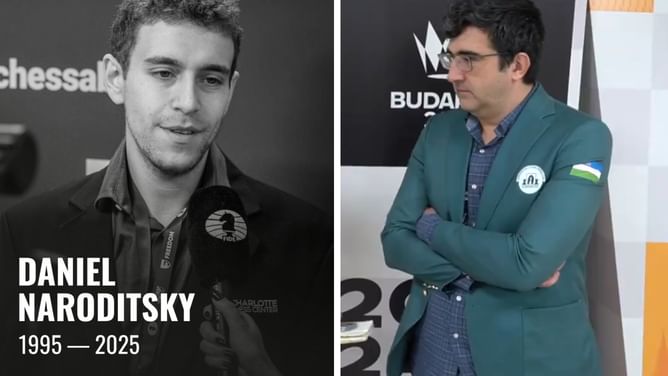 What did Vladimir Kramnik say about Daniel Naroditsky's death?