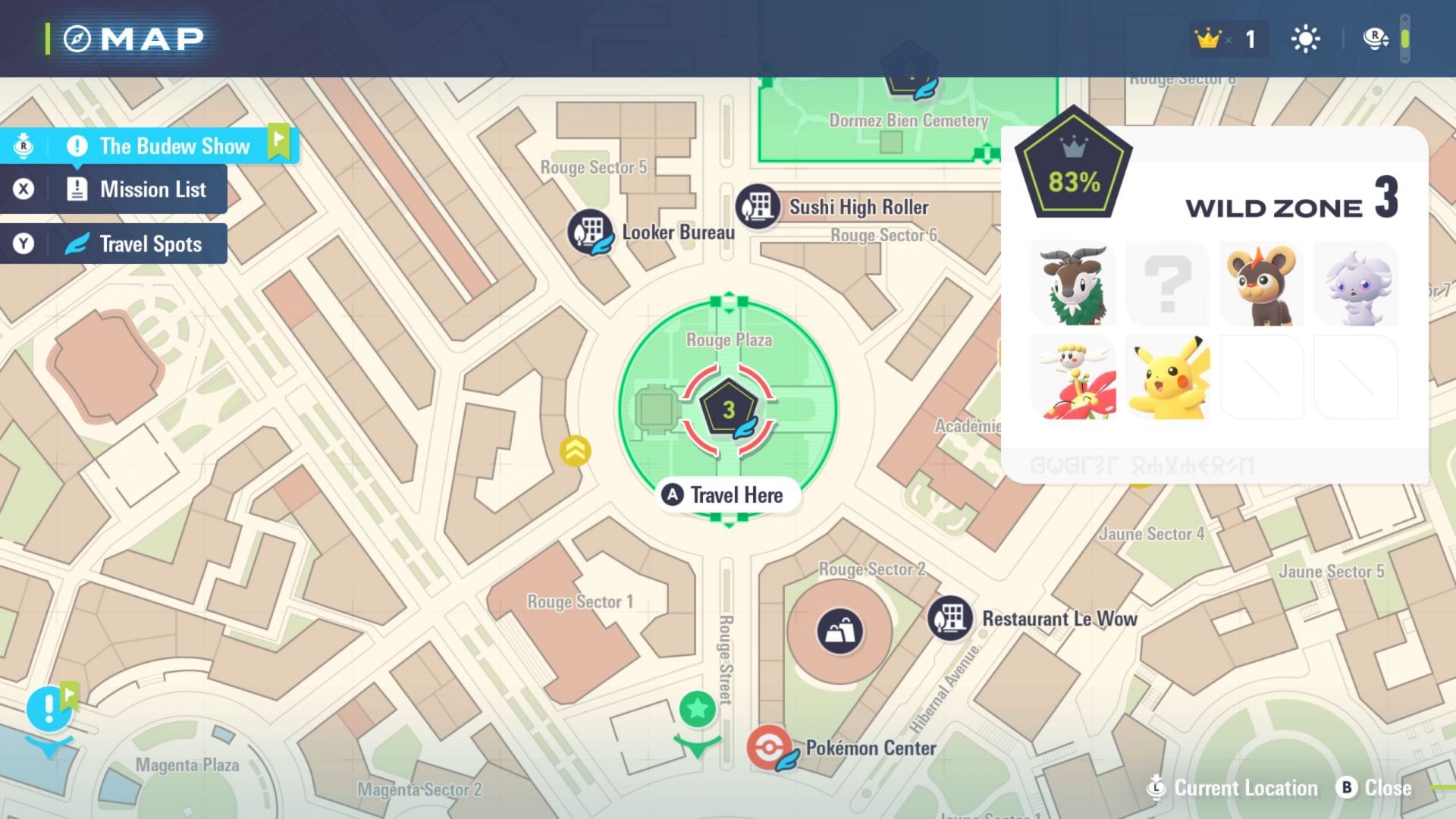 Wild Zone 3 location on the map (Image via The Pokemon Company)