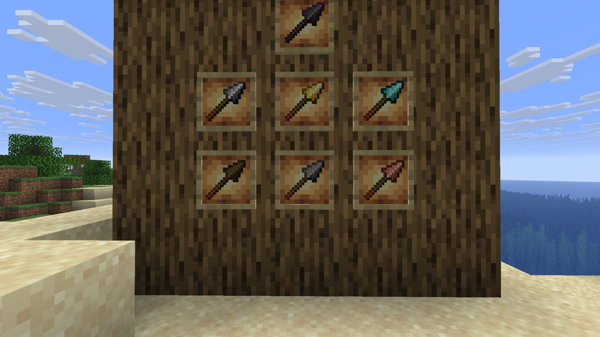 Spear is a new tiered weapon (Image via Mojang)