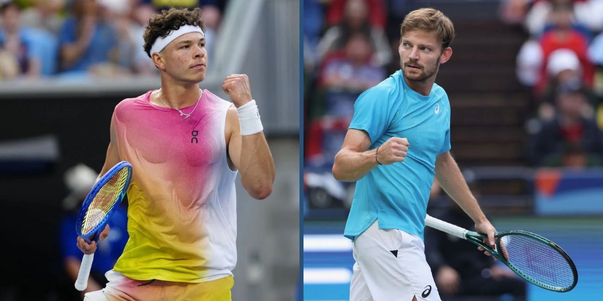 Ben Shelton vs David Goffin is one of the second-round matches at the Shanghai Masters 2025. (photos: Getty)