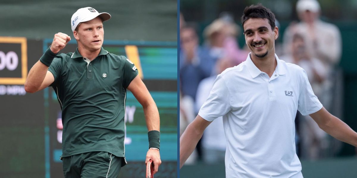 Jenson Brooksby and Lorenzo Sonego will be in action on Day 3 of the Swiss Indoors 2025. (Photos: Getty)
