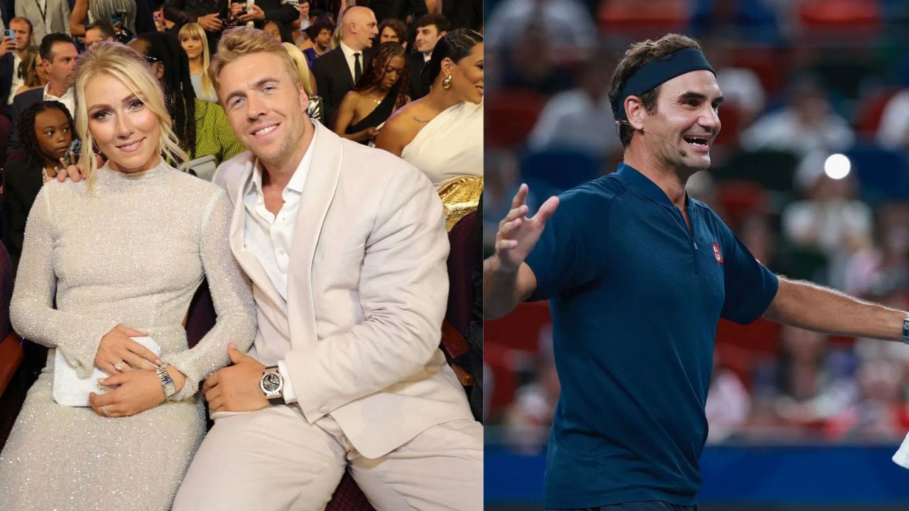 Mikaela Shiffrin, Aleksander Kilde and Roger Federer (Image via: Both Getty)