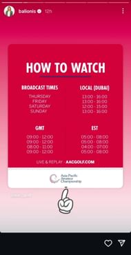 A still from Amanda Balionis' Instagram story (via @balionis)