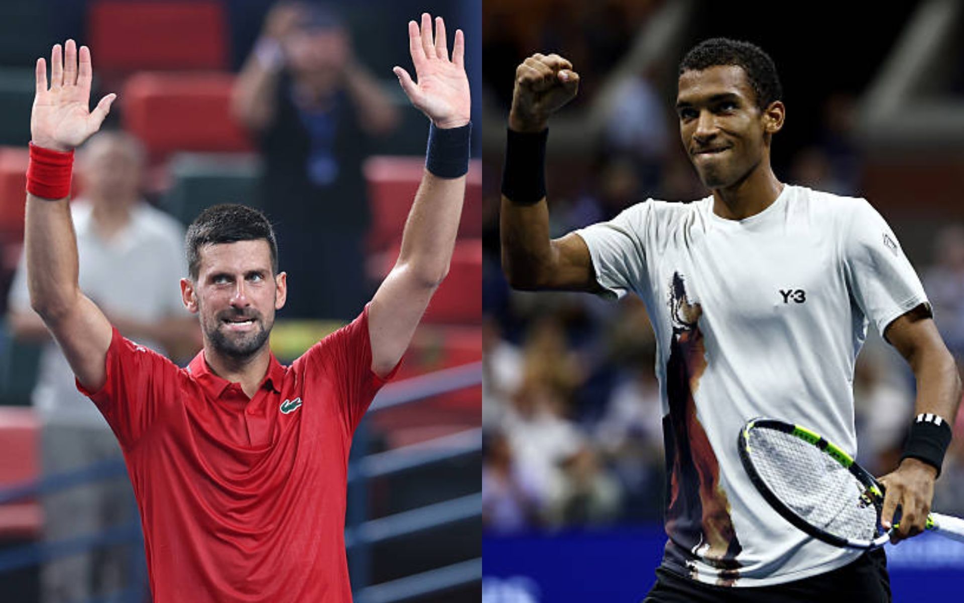 Novak Djokovic, Felix Auger-Aliassime - Image Source: Getty