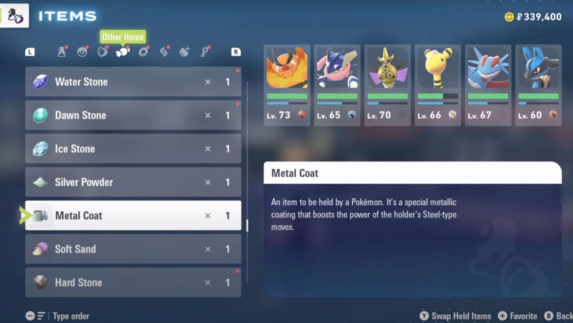 Exploring how to get metal coat in Pokemon Legends Z-A (Image via The Pokemon Company)