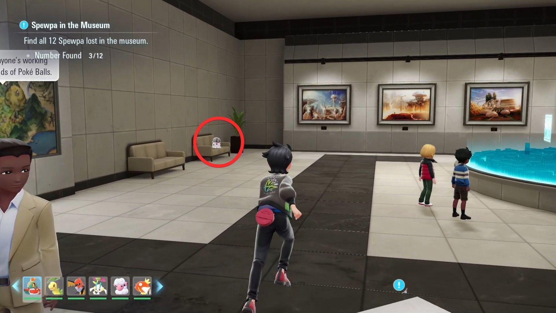 Fourth Spewpa in the Museum (Image via The Pokemon Company)