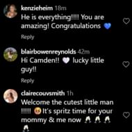 Screenshot of comments