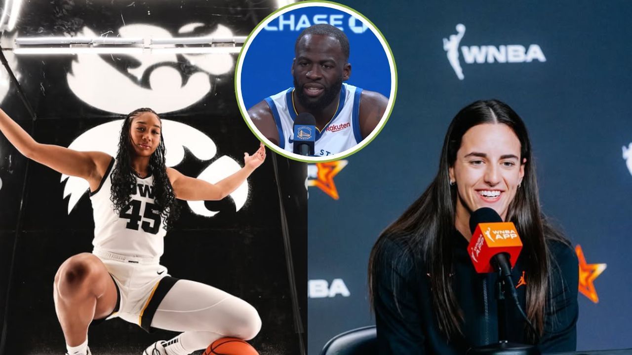 &quot;CC wants a center who&rsquo;s an enforcer&quot;: Fever fans buzz after Caitlin Clark urges Hannah Stuelke to play like Draymond Green. [photo: @iowabb/IG, @caitlinclark22/IG, @warriors/IG]