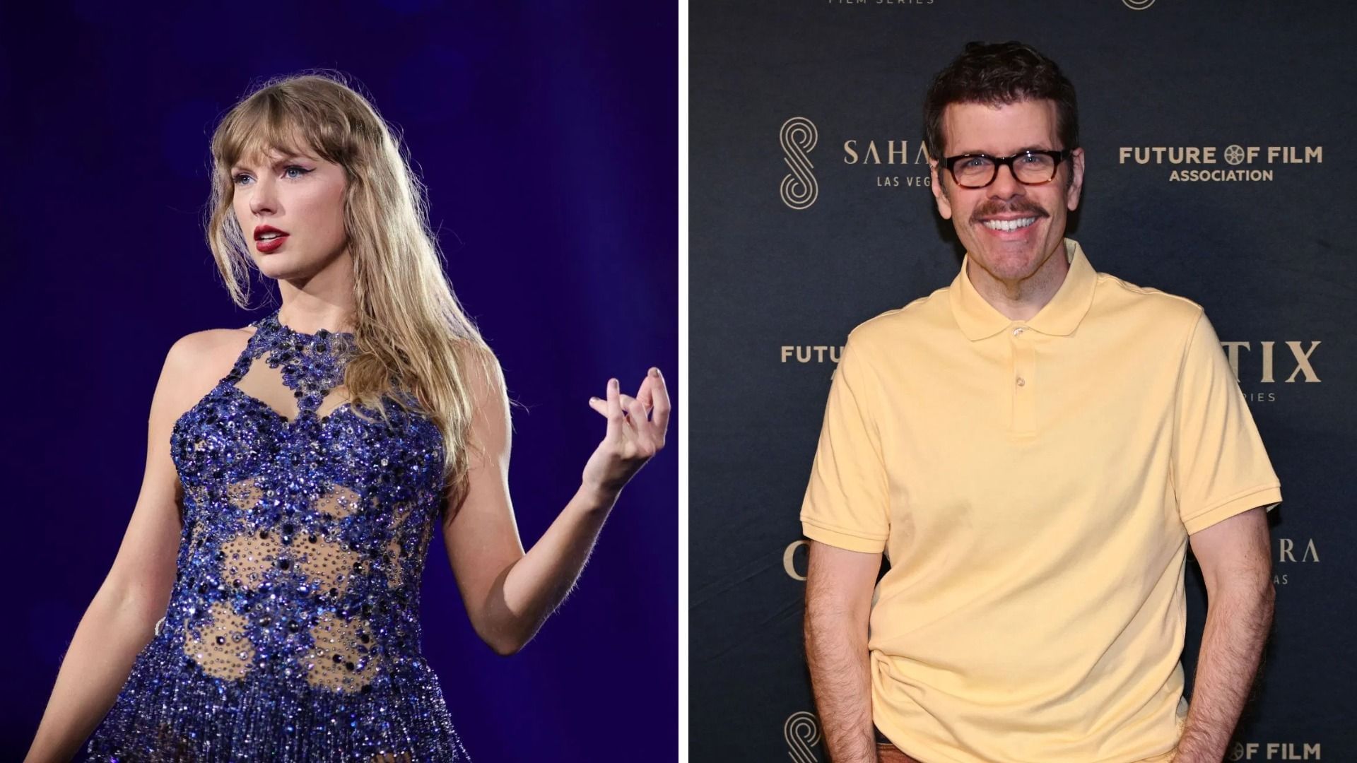 Taylor Swift and Perez Hilton (Image via Getty)