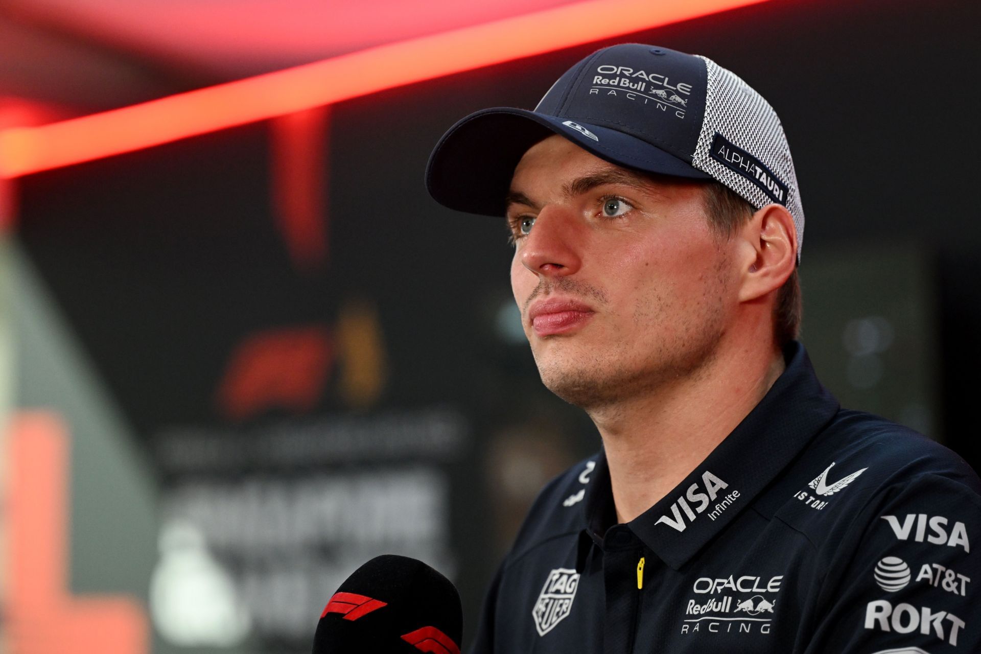 Max Verstappen during the Singapore GP previews. Source: Getty