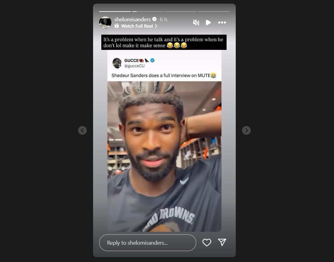 Shelomi Sanders&#039; IG story