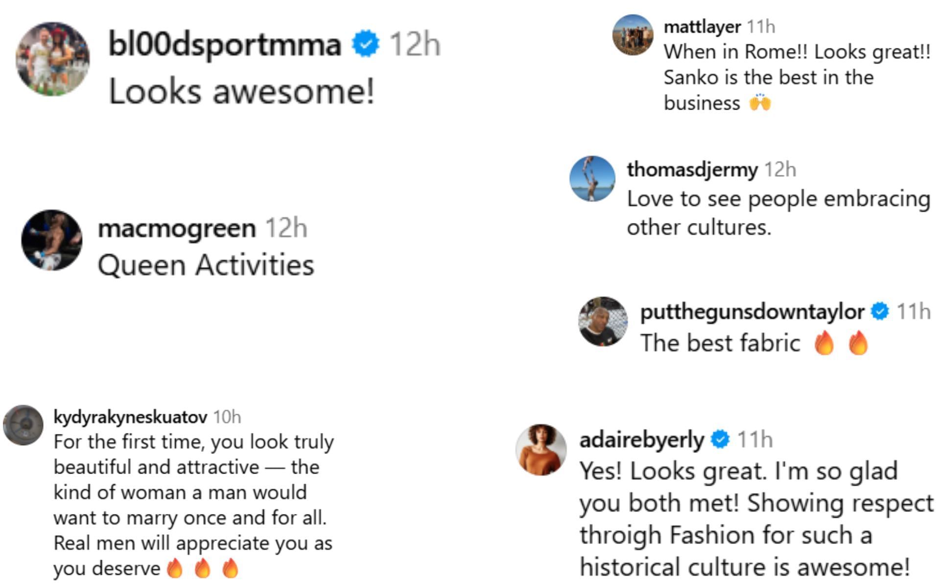 Fan reactions [Screenshots courtesy: @laura_sanko on Instagram]