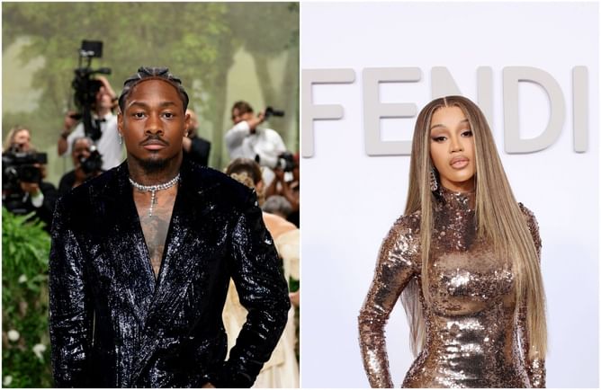 Stefon Diggs' gf Cardi B shows off baby bump as rapper makes Paper Magazine cover page