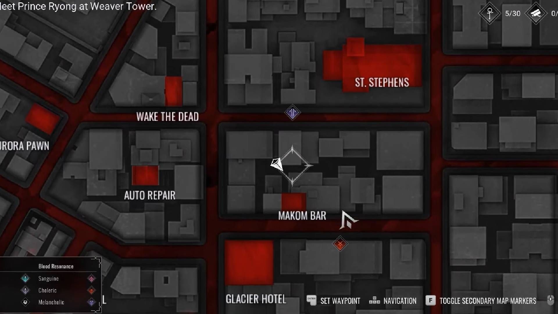 Just behind the Macom Bar, you will find the collectible (Image via Paradox || YouTube@Game Guides Channel)