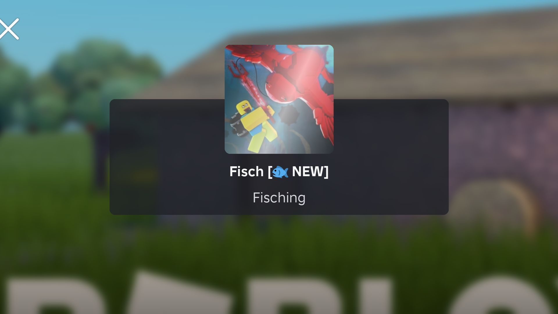 Fisch game Banner (Image via Roblox)