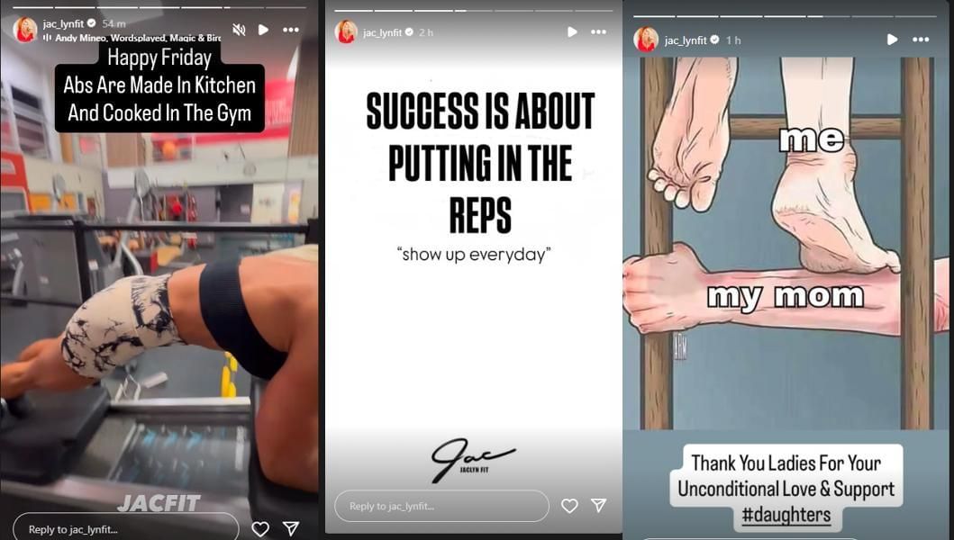 Alex Rodriguez&rsquo;s girlfriend, Jaclyn Cordeiro, shared several stories. (@jac_lynfit/Instagram)