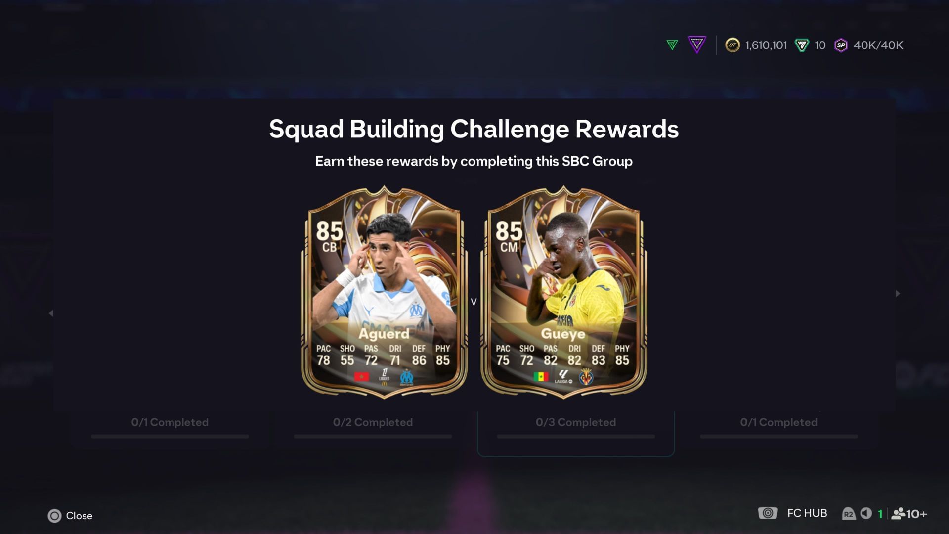 The selection (Image via EA Sports)